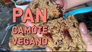 Como hacer PAN DE CAMOTE 🍠 VEGANO 🌱 Orgánico SIN HUEVO NI LACTEOS [upl. by Greenwell]