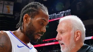 Gregg Popovich Trying to get Kawhi back on the Spurs nba espn kawhileonard greggpopovich spurs [upl. by Henn]