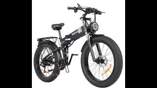 Ridstar H26 Pro Electric Bike 2640 inch Allterrain Fat Tires 1000W Motor 48V 20Ah Battery EU9NL [upl. by Aruon920]