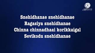 Snehithane Snehithane song lyrics song by Sadhana Sargam and Srinivas [upl. by Knighton]