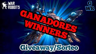 War Robots  GANADORES WINNERS 3 Robots Edición Especial Frozen Dagon 🎉 WRwinFDagon [upl. by Eetnahs]