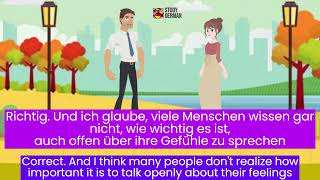 Learning German  a conversation about relationships [upl. by Johnsten]