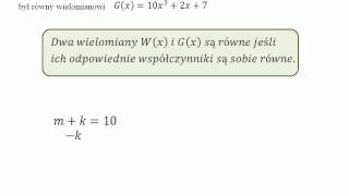 MQ Zadanie z wielomianem z parametrami [upl. by Bergin]