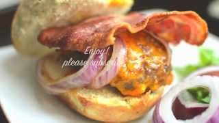 AirFryer Gourmet Bacon Cheese Burger in 10 mins [upl. by Sutton]