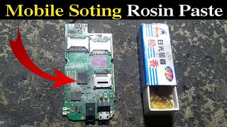 Mobile Sotting remove rosin pastehow to use rosin flux diy rosin flux vs no clean [upl. by Kile112]