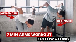 7 Min Arms Workout For All Levels  Follow Along [upl. by Nywles]