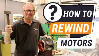 How to rewind an electric motor from start to finish [upl. by Hairej]