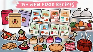 Toca Life World  NEW 15 FOOD RECIPES IN COZY RESTAURANT OUT NOW  TOCA BOCA UPDATE [upl. by Anikat]