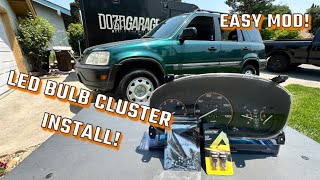 Lets Make the Cluster Shine Brighter  LED Bulb Cluster Conversion on the RD1 CRV [upl. by Paige]