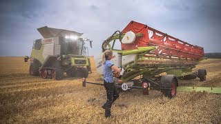 DER NEUE CLAAS TRION  Preview Trailer  Neuer Mähdrescher bei der Ernte  Bandlaufwerk  2022 [upl. by Enitsirc]