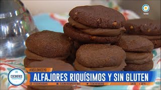 Alfajores de chocolate con chocoporotos  Vegan sin gluten [upl. by Geordie]