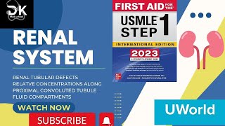 Renal Tubular Defects Relative Concentrations Along PCT and Fluid Compartments From First Aid Lec5 [upl. by Doelling704]