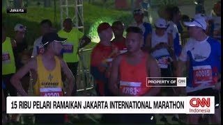 15 Ribu Pelari Ramaikan Jakarta International Marathon [upl. by Areem]