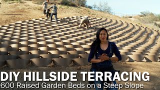 DETAILS How to Terrace your Slope with Multiple Raised Bed Garden Cells using the DirtLocker [upl. by Asilaj498]