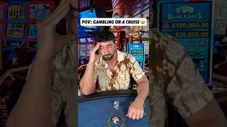 Playing Blackjack on a Cruise be like…😭 casino blackjack gambling comedy skit cruise [upl. by Lebanna]