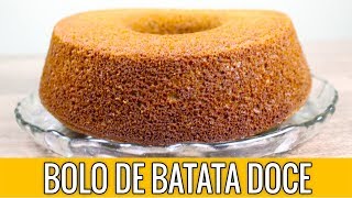 BOLO DE BATATA DOCE FIT SEM FARINHA SEM AÇÚCAR E SEM LACTOSE [upl. by Werdnaed]