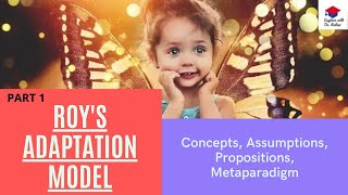 Roys Adaptation Model Theorist Concepts Assumptions Propositions Meta paradigm PART 1 [upl. by Anees]