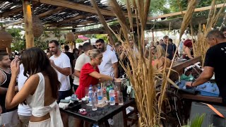 Vlog106 Mylos Beach Bar Sunlight Party 15082023 [upl. by Valeda]