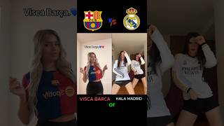 Visca Barca ❤️ vs Hala madrid🤍 football viscabarsa halamadrid barcelona realmadrid trending [upl. by Bunny]