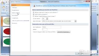 Comment modifier les options avancées de PowerPoint 2007 [upl. by Ahcsatan]