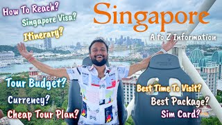 Singapore Tour Guide  How To Travel Singapore  Singapore Itinerary  Singapore Tour Budget Guide [upl. by Lawrenson]