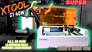 Xtool S1 40w  LA SUPERCAR degli incisori e taglio laser Review amp Unboxing [upl. by Nobie]