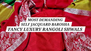 LUXURY SELF JACQUARD FANCY RANGOLI SHWALS MOST DEMANDING ARTICLES SUPER WHOLESALE rangoli jacquard [upl. by Blas983]