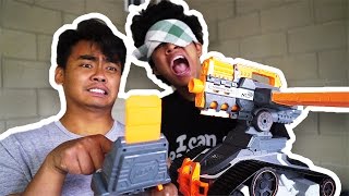 BLIND NERF SENTRY CHALLENGE [upl. by Shien]