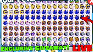 🔴 FREE Exclusive Giveaways amp Huge Pet Giveaways Neon Update Pet Simulator X Live [upl. by Brion]