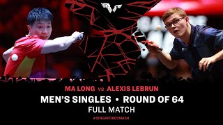 FULL MATCH  Alexis LEBRUN vs MA Long  MS R64  SingaporeSmash 2024 [upl. by Airetal572]