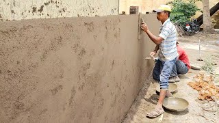 Excellent Plastering TechniquesWall Accurately Plastering methodMasonry work [upl. by Rosenfeld751]