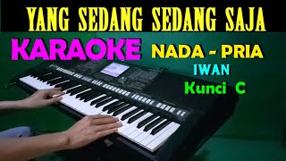 YANG SEDANG SEDANG SAJA  Iwan  KARAOKE Nada Pria HD [upl. by Narak717]