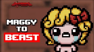 maggy to beast  binding of isaac unlocks  127 [upl. by Oiznun]