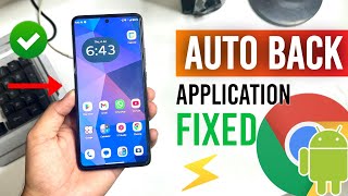 App automatically closes android  How to fix app auto back problem  App Automatically Back Problem [upl. by Eimrej548]