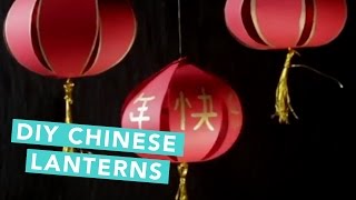 How To Make Chinese Lanterns  Easy DIY  Craft Factory [upl. by Zeiger809]