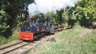 Leighton Buzzard Narrow Gauge Preserved Steam Railway Buzzrail LBNGR Gala 2018 [upl. by Enywtna]