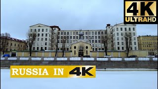 4K По набережной Обводного канала в СанктПетербурге зимой смотрим сосульки лед 2022 l 4K 30 FPS [upl. by Philine551]