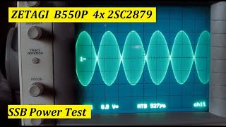 Zetagi B550P 4 x 2SC2879 SSB Power Test [upl. by Sloane]