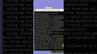 How to Install Matplotlib programming coding [upl. by Ittam]