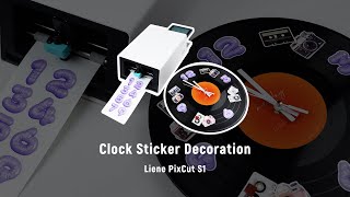 Create Your Own DIY Vinyl Record Clock with Liene PixCut S1 [upl. by Elakram]