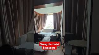 Shangrila Hotel Singapore with Automatic curtains🤟shangrilahotel singapore [upl. by Rombert]