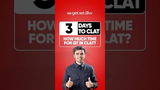 🗓️ 03 Days to CLAT 2025 ⏱️ How much time for Quantitative Techniques in CLAT shorts clat2025 [upl. by Akkire576]