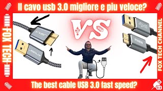 Il migliore cavo usb 30  TEST DEI MIGLIORI SU AMAZON [upl. by Ahsilahk]