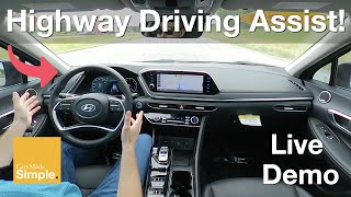 How To Use Lane Follow Assist amp Highway Driving Assist  Hyundai Vehicles [upl. by Amimej4]