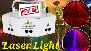 Remote Controlled RGB Laser Light With LED Strobe [upl. by Aihtnamas]