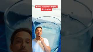 Super Cola que cola tudo usando acetona e isopor ✨👏 dicas facavocemesmo artesanato [upl. by Gilboa]