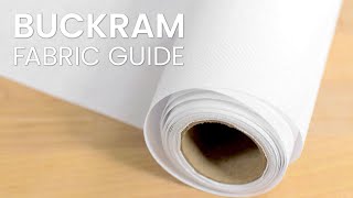 What is Buckram Fabric  Buckram Product Guide  How to Use Drapery Buckram [upl. by Anastasius]