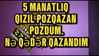 5 MANATLIQ QIZIL POZQAZAN ALDIMNƏ QƏDƏR QAZANDIM [upl. by Tisha]