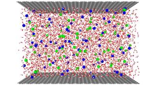 MD simulation  Electroosmotic flow [upl. by Suedaht]