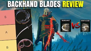 Best Elden Ring Backhand Blade All 3 Backhand Blades Ranked Weapon Tier List Patch 116 [upl. by Enelrahs]